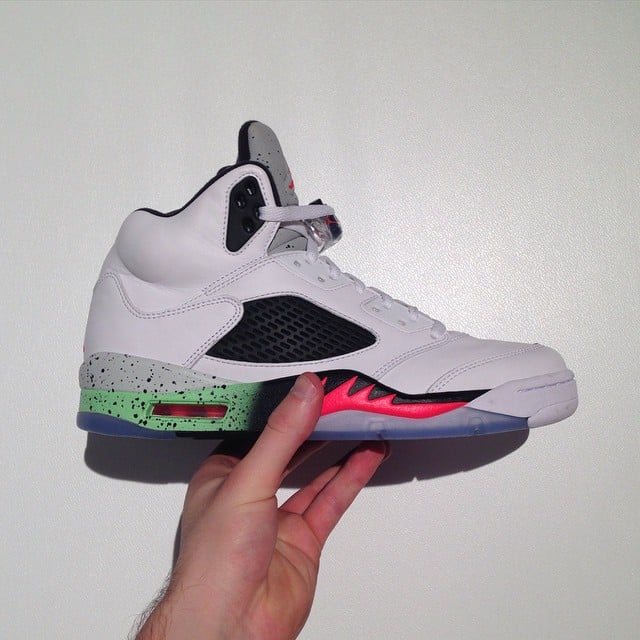 Air Jordan 5 Infrared Poison Green 2015