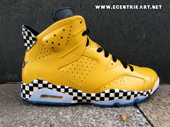 Air Jordan 6 Taxi Cab Custom Ecentrik Artistry