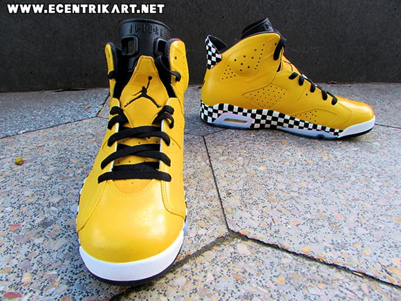 Air Jordan 6 Taxi Cab Custom Ecentrik Artistry