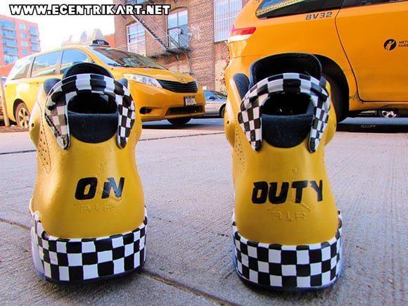 Air Jordan 6 Taxi Cab Custom Ecentrik Artistry