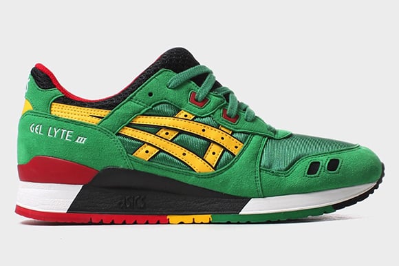 Asics Gel lyte III Green Yellow 2015