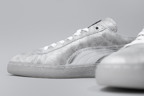 Meek Mill x Puma Suede 24K White Gold Pack