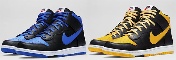 Nike Dunk High CMFT Black / Blue & Black / Gold Available