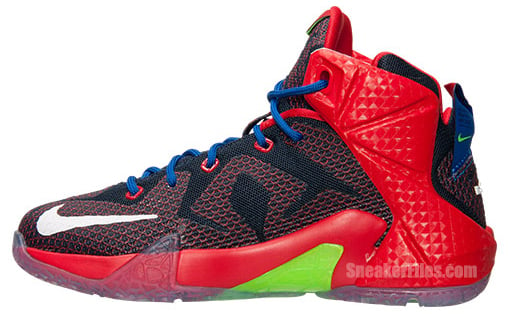 Nike LeBron 12 GS University Red Game Royal Midnight Navy