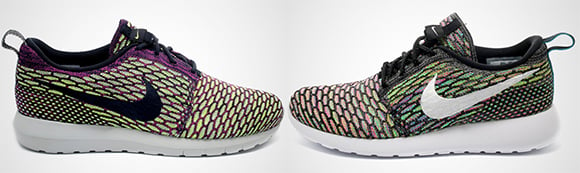Nike Roshe Run Flyknit Mens and Womens Multi-Color