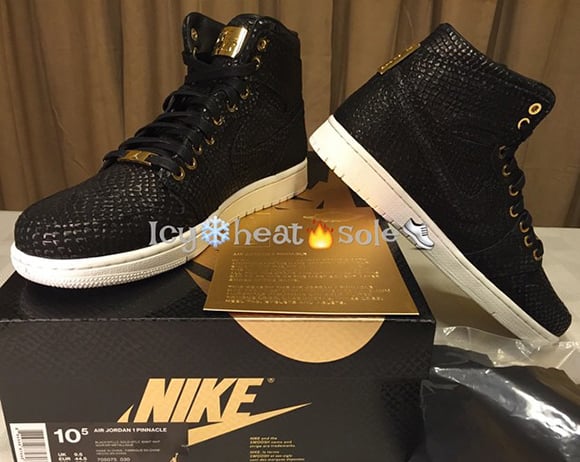 Air Jordan 1 Pinnacle Black Gold Brooklyn