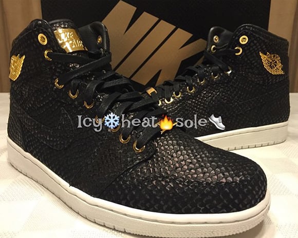 Air Jordan 1 ‘Pinnacle’ Black / Gold aka Brooklyn