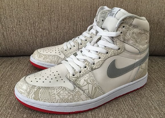 Air Jordan 1 Retro High OG Laser Red Sole Sample