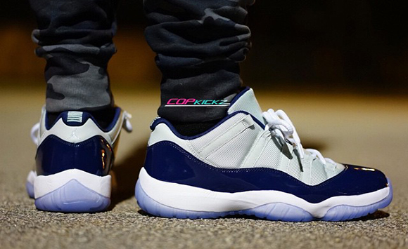 jordan 11 low on feet