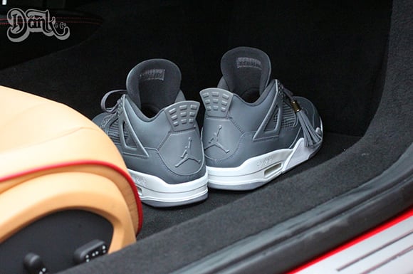 Air Jordan 4 Custom Louis Vuitton Don Anthracite Dank