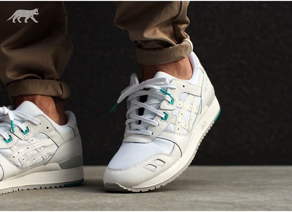 asics gel lyte 3 white teal