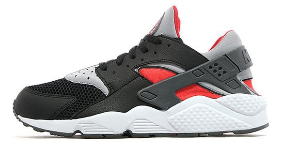 nike air huarache grey and red