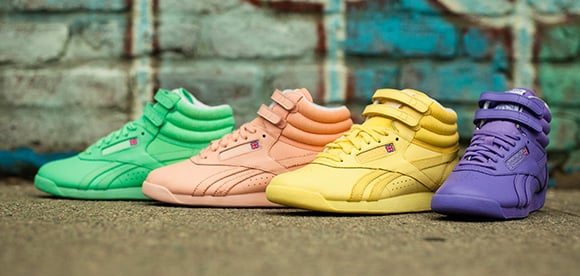 yellow reebok freestyle