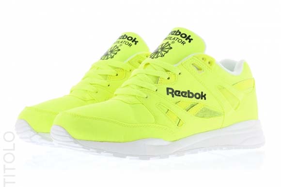 reebok ventilator solar yellow sneakers