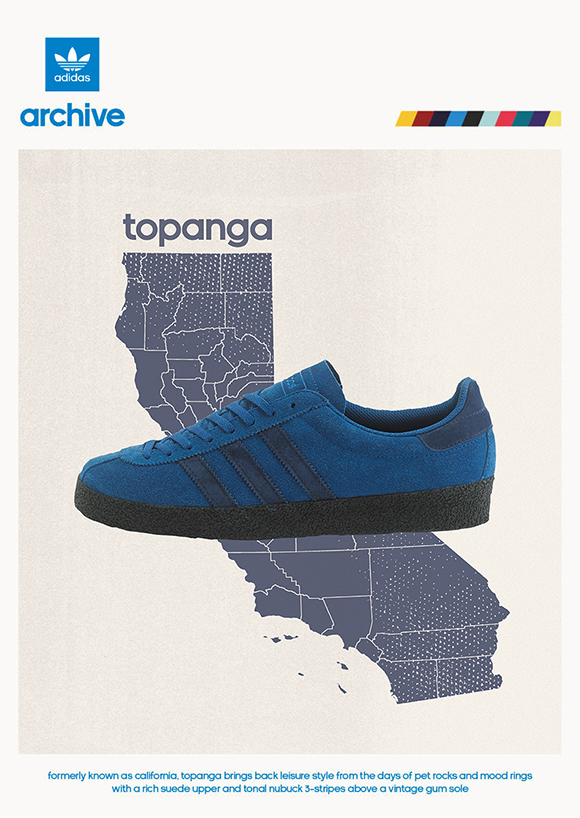 Size? adidas Originals Topanga California Blue