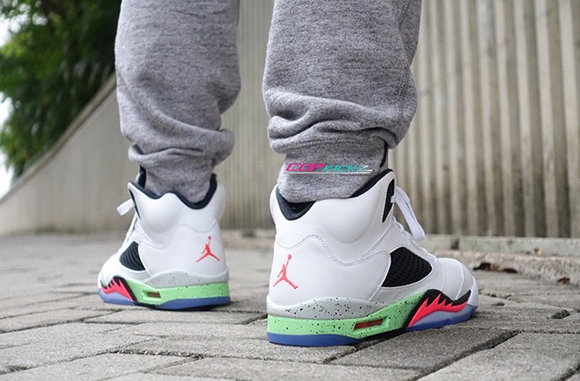 Air Jordan 5 Space Jam Retro On Foot