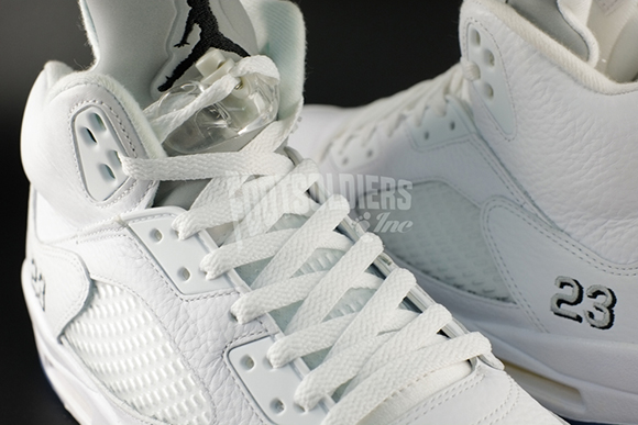 Air Jordan 5 White Metallic Silver 2015 Retro