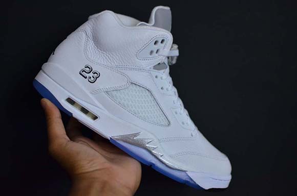 jordan 5 white metallic release date