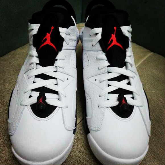 Air Jordan 6 Low White Infrared Black