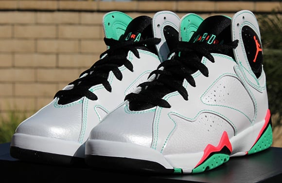 Air Jordan 7 Girls White Infrared Verde Available Early