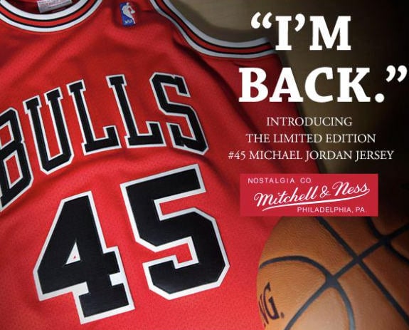 Mitchell & Ness Bringing Back Michael Jordan’s Chicago Bulls 1995 #45 Jersey