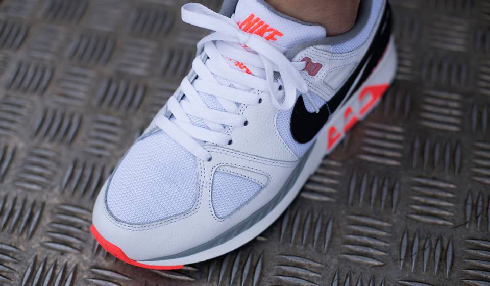 Nike Air Stab White Black Hot Lava