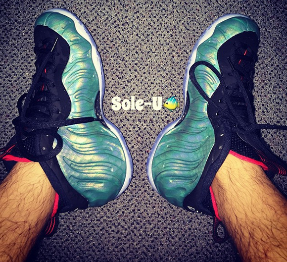 Nike Air Foamposite One USA White BlueRed ...Euro Petrol