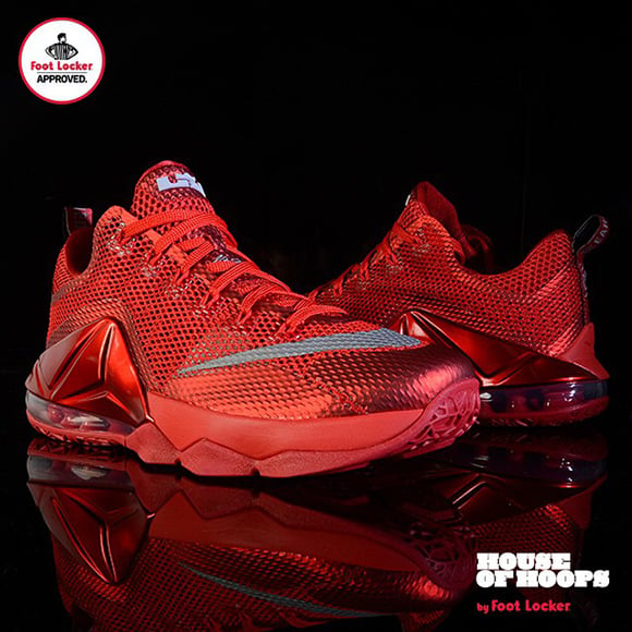 Nike LeBron 12 Low All Over Red Launching More Foot Locker Stores