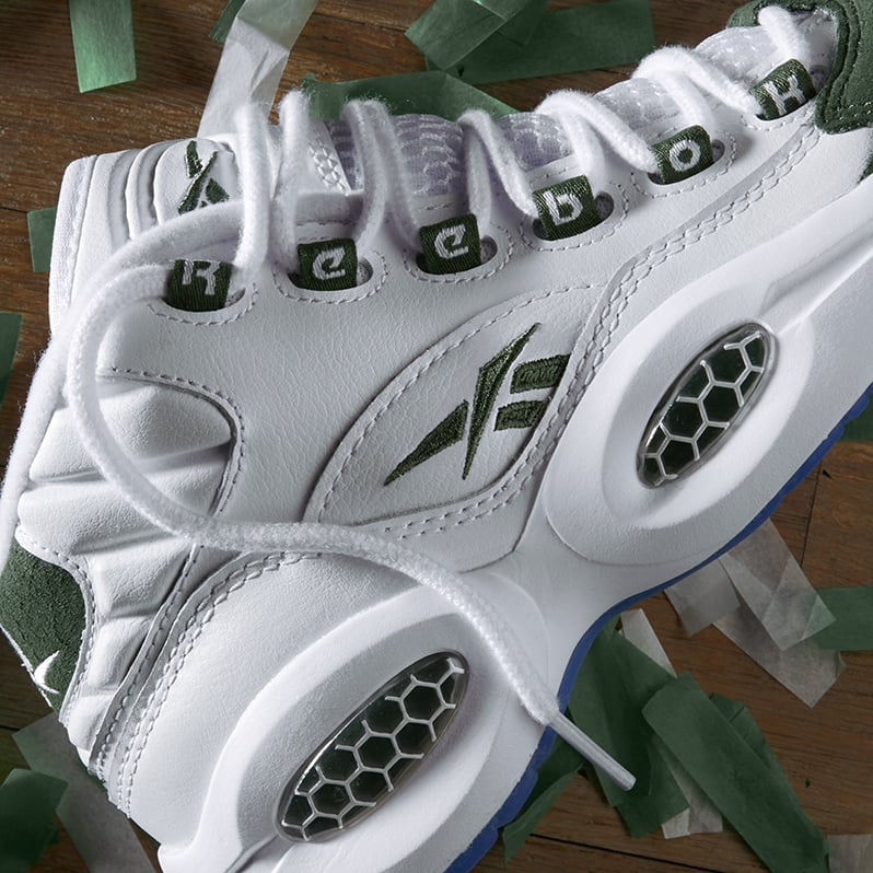 Reebok Question Mid Michigan State Green Fifteen Releasing