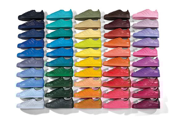 Win all 50 Pairs Pharrell adidas Superstar Supercolor