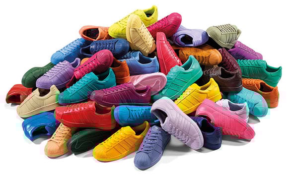 Win all 50 Pairs Pharrell adidas Superstar Supercolor