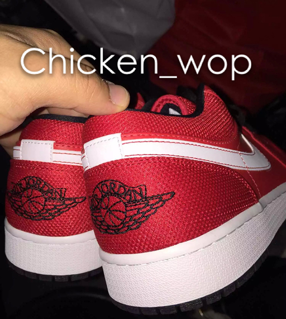 Air Jordan 1 Low Red White Black