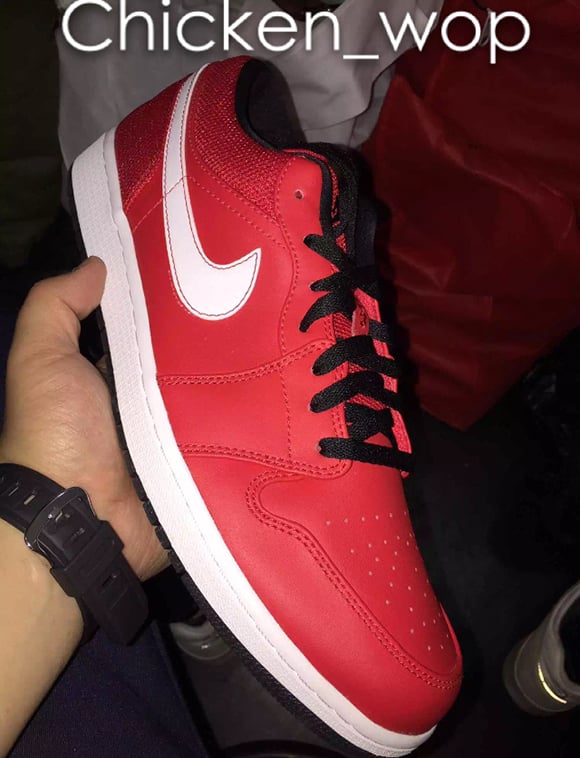 Air Jordan 1 Low Red / White – Black