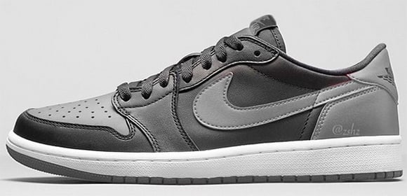 Air Jordan 1 Retro Low OG Black Medium Grey
