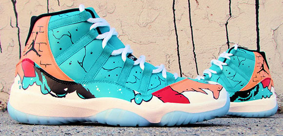 Air Jordan 11 Street Art Custom Ecentrik Artistry