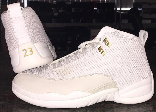 white jordans with gold