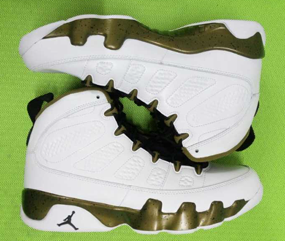 air jordan 9 militia green