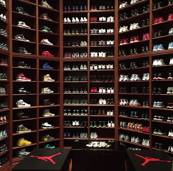 DJ Khaled Remodels Sneaker Room