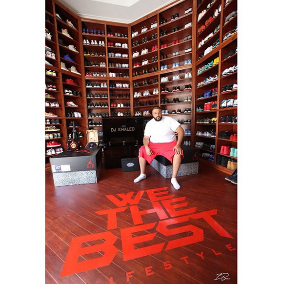 DJ Khaled Remodels Sneaker Room