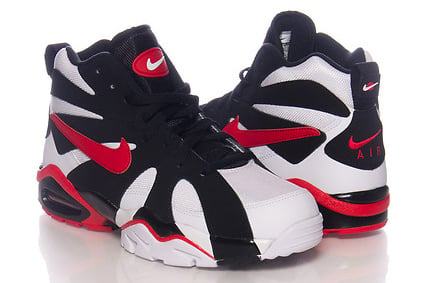 red and black and white nikes