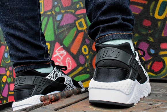 Nike Air Huarache Print GS Black White