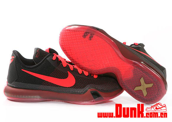 Nike Kobe 10 GS Black Bright Crimson