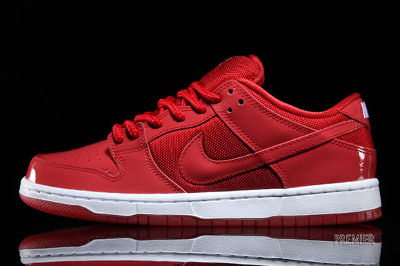 nike sb red patent leather