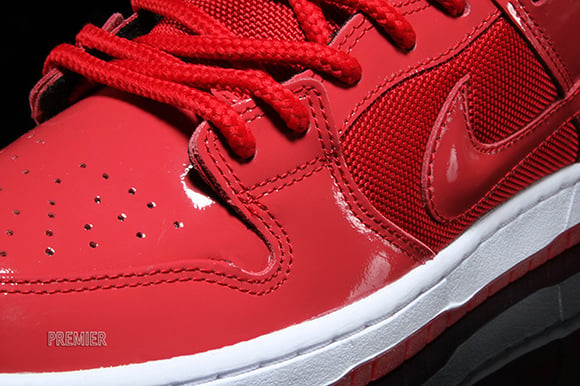 Nike SB Dunk Low Red Patent Leather