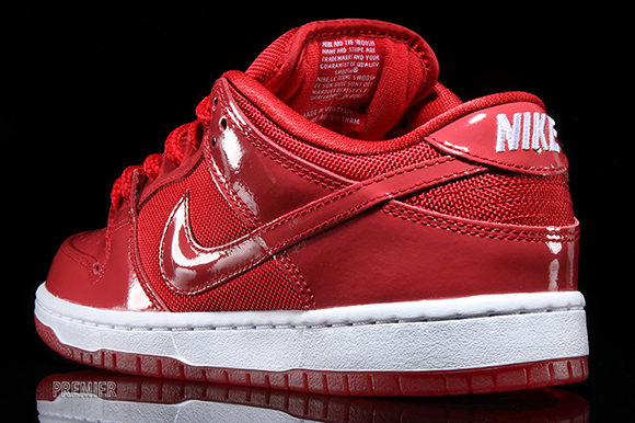 Nike SB Dunk Low Red Patent Leather