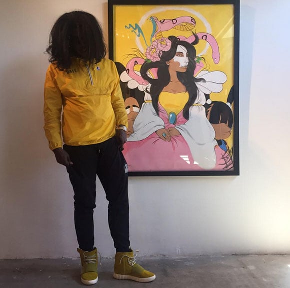 Trinidad James Wears Yellow adidas Yeezy 750 Boost Easter