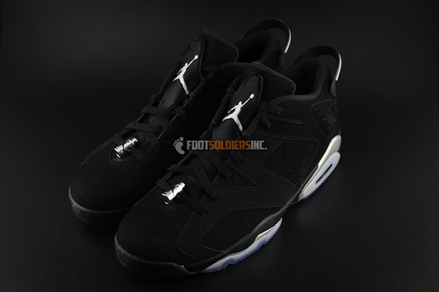 Air Jordan 6 Low Black Chrome Detailed Look