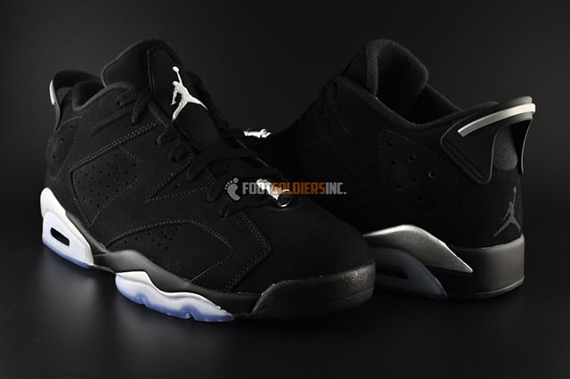 Air Jordan 6 Low Black Chrome Detailed Look
