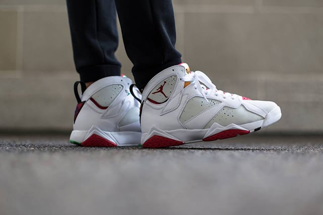 jordan 7 hare 2.0 on feet