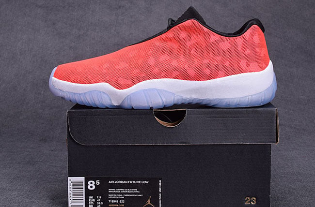 Jordan Future Low Camo Bright Crimson Elephant